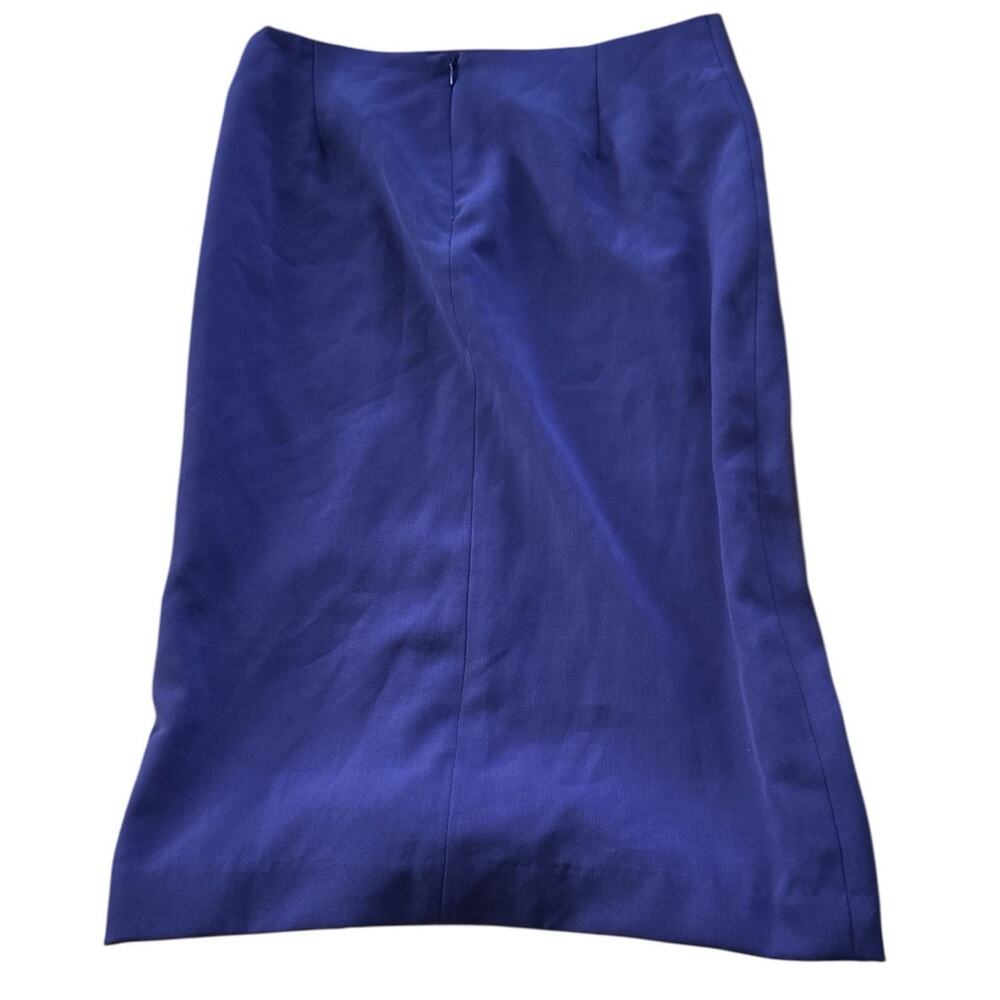Tahari Womens Purple Elegant Back Zipper Straight & Pencil Skirt Size 6 - Picture 2 of 3